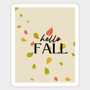 Hello Fall Magnet